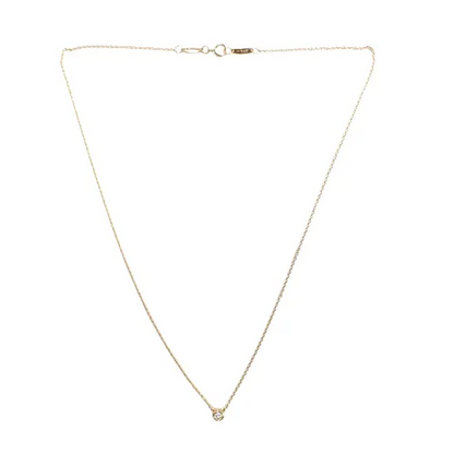 ティファニー Tiffany&Co. 750 K18 PG 2.2g エレサペレッティ バイザヤード ダイヤ 1P チェーン ネックレス
