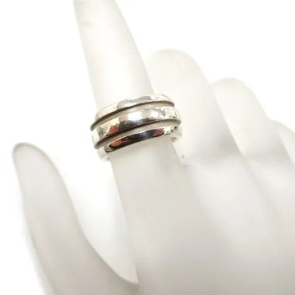 ティファニー TIFFANY&Co. スターリングシルバー SV925 グルーブド ダブルライン リング 指輪 ジュエリー 1995