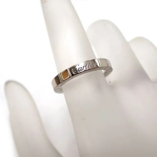カルティエ Cartier 750 K18 WG ダイヤモンド 1P ラニエールリング 指輪 ジュエリー