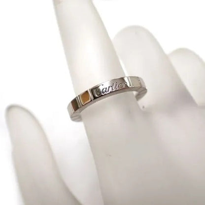 カルティエ Cartier 750 K18 WG ダイヤモンド 1P ラニエールリング 指輪 ジュエリー
