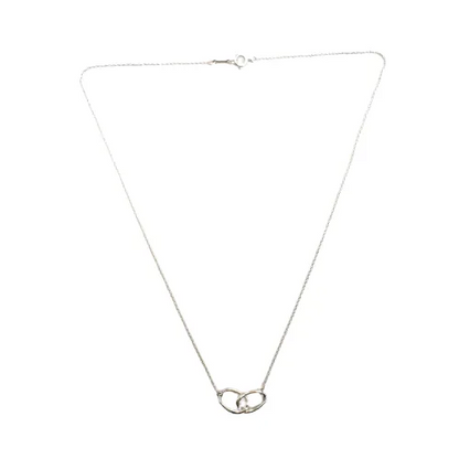 ティファニー TIFFANY&Co. スターリングシルバー SV925 ダブルループ スモール ネックレス ジュエリー