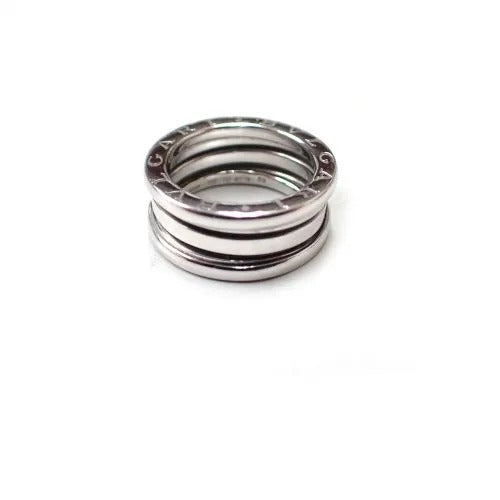 ブルガリBVLGARI #50 750 K18 B-zero1 ビーゼロワン 3バンド ホワイトゴールド リング 指輪 箱付き