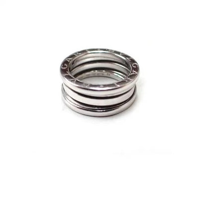 ブルガリBVLGARI #50 750 K18 B-zero1 ビーゼロワン 3バンド ホワイトゴールド リング 指輪 箱付き