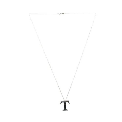 ティファニー Tiffany&Co. スターリングシルバー SV925 T ロゴ ネックレス