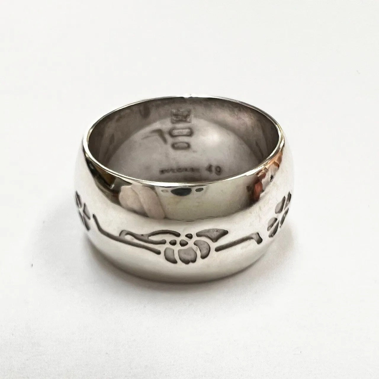 ブルガリBVLGARI 美品 #10 #49 シルバー SV 925 ソティリオ ロゴ セーブザチルドレン リング 指輪