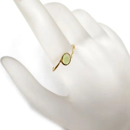 K18 ペリドット 0.33ct #13.5 オリジナル リング 指輪 ジュエリー