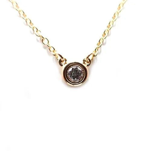 ティファニー Tiffany&Co. 750 K18 PG 2.2g エレサペレッティ バイザヤード ダイヤ 1P チェーン ネックレス