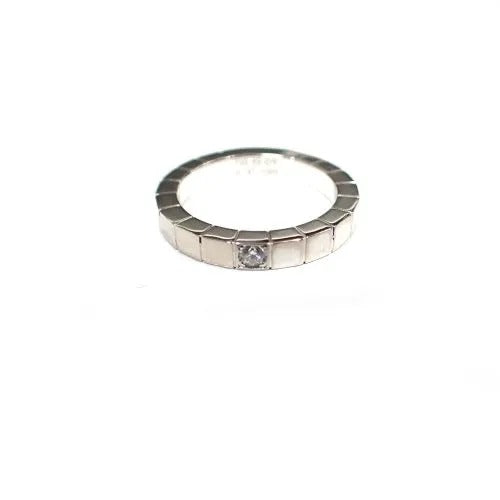 カルティエ Cartier 750 K18 WG ダイヤモンド 1P ラニエールリング 指輪 ジュエリー