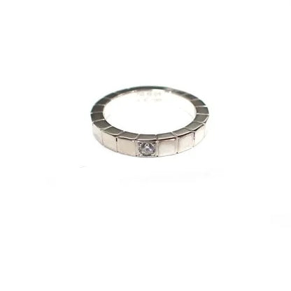カルティエ Cartier 750 K18 WG ダイヤモンド 1P ラニエールリング 指輪 ジュエリー