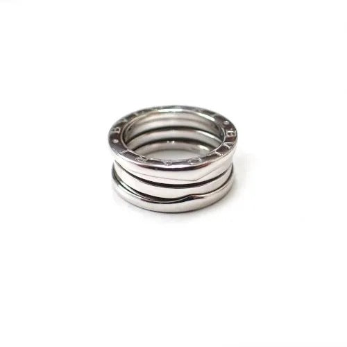 ブルガリBVLGARI #50 750 K18 B-zero1 ビーゼロワン 3バンド ホワイトゴールド リング 指輪 箱付き