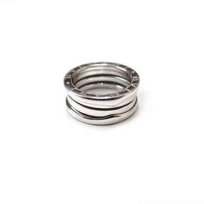 ブルガリBVLGARI #50 750 K18 B-zero1 ビーゼロワン 3バンド ホワイトゴールド リング 指輪 箱付き
