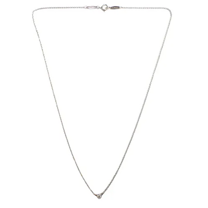 ティファニー Tiffany&Co. Pt950 2.5g エレサペレッティ バイザヤード ダイヤ 1P チェーン ネックレス