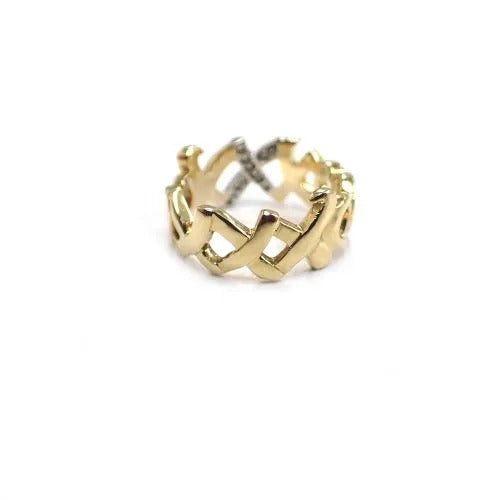 TIFFANY&Co. ティファニー 750 K18 PT950 ダイヤ 12P ラブ＆キス リング パロマピカソ  指輪 ジュエリー