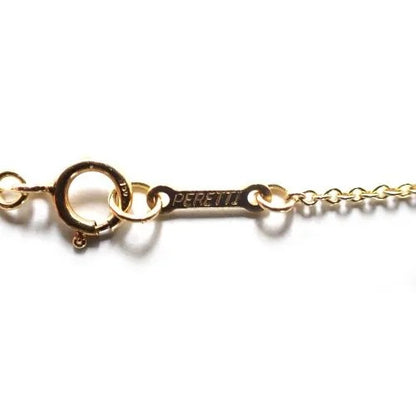 ティファニー TIFFANY&Co. K18 ヒスイ エレサペレッティ オープンハート チェーン ネックレス ジュエリー