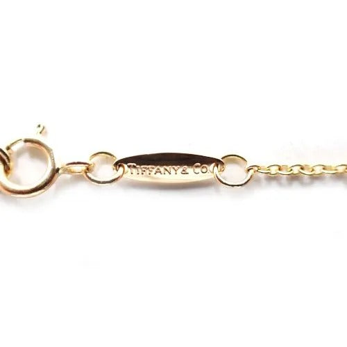 ティファニー Tiffany&Co. 750 K18 PG 2.2g エレサペレッティ バイザヤード ダイヤ 1P チェーン ネックレス