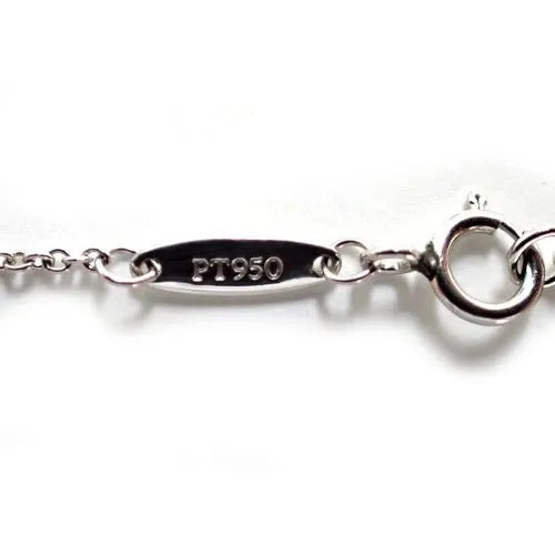 ティファニー Tiffany&Co. Pt950 2.5g エレサペレッティ バイザヤード ダイヤ 1P チェーン ネックレス