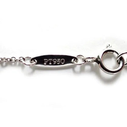 ティファニー Tiffany&Co. Pt950 2.5g エレサペレッティ バイザヤード ダイヤ 1P チェーン ネックレス