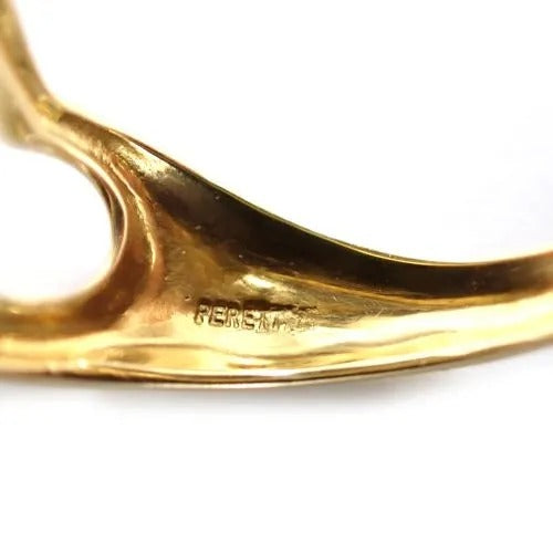TIFFANY&Co. ティファニー 18K エルサ ペレッティ オープンハート リング 指輪 ジュエリー ヴィンテージ