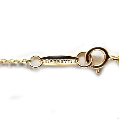 ティファニー Tiffany&Co. 750 K18 PG 2.2g エレサペレッティ バイザヤード ダイヤ 1P チェーン ネックレス