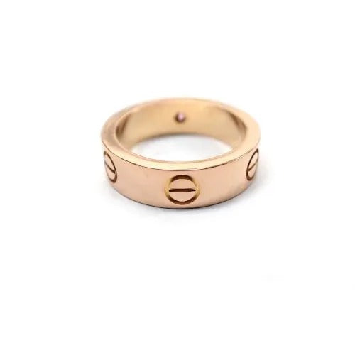 カルティエ Cartier 750 K18 PG ピンクサファイア 1P ラブリング 指輪 ジュエリー