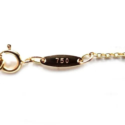ティファニー Tiffany&Co. 750 K18 PG 2.2g エレサペレッティ バイザヤード ダイヤ 1P チェーン ネックレス