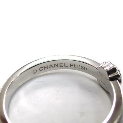 シャネル CHANEL Pt950 ダイヤ 17P カメリア リング 指輪 ジュエリー