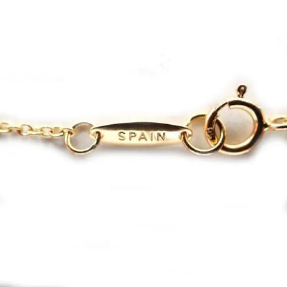 ティファニー Tiffany&Co. 750 K18 PG 2.2g エレサペレッティ バイザヤード ダイヤ 1P チェーン ネックレス