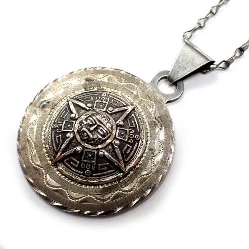 mexican-silver-aztec-calendar-necklace-2
